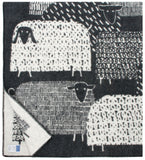 Pakapaat - Wool Blanket from Finland - Black/White
