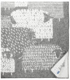 <transcy>Pakapaat - Couverture en laine de qualité finlandaise - Gris / Blanc</transcy>