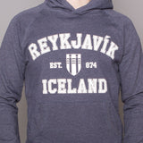 Unisex Hoody - Reykjavik College - Melange Navy