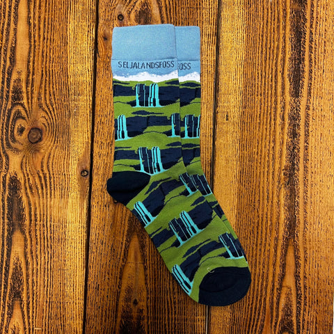 Socks - Seljalands Waterfall - Green