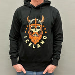 Unisex Hoody - Skull Viking - Black