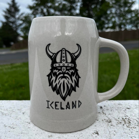 Viking Iceland Clay Beer Mug 0,5 L