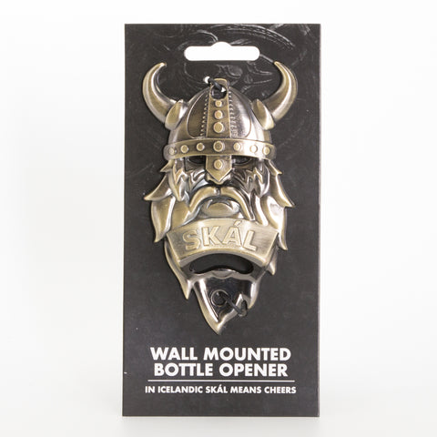 Viking Wall Mounted - Bottle Opener - Gold - Idontspeakicelandic