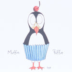 Postcard - Muffin Puffin - Idontspeakicelandic