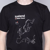 Been There - T-Shirt - Black - Idontspeakicelandic