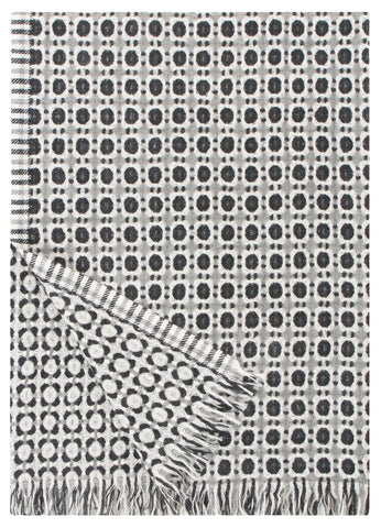 Corona - Wool Blanket from Finland- Grey/Black