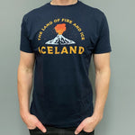 Land of Fire and Ice - T-Shirt - Navy