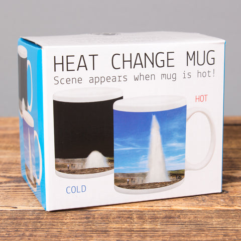 Geysir - Heat Change Mug - White - Idontspeakicelandic