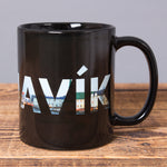 Reykjavik - Heat Change Mug - Black - Idontspeakicelandic