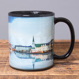 Reykjavik - Heat Change Mug - Black - Idontspeakicelandic