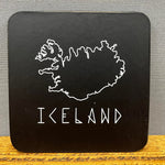 Iceland Rune Font - Set of 6 Cork Coasters