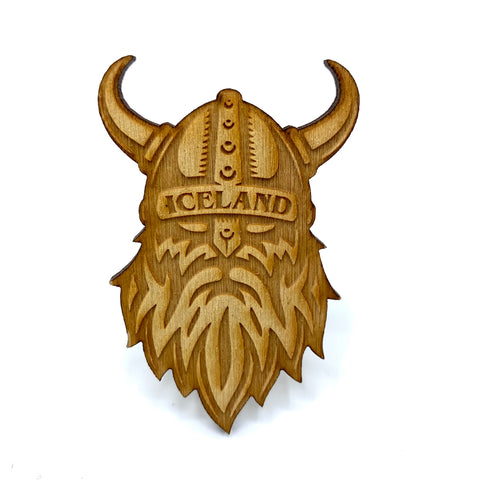 Wooden Magnet - Viking Iceland