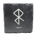 Peace - Viking Rune - Slate Coaster