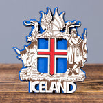 The Icelandic Coat of Arms - Laser Cut Layered Magnet - Idontspeakicelandic