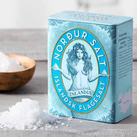 Flaky Sea Salt in a Tin Box (125gr) from Norðursalt - Idontspeakicelandic