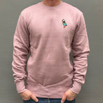 Unisex  Sweatshirt - Puffin in a Sweater - Purple Rose