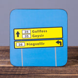 Gullfoss/Geysir - Set of 6 Cork Coasters - Idontspeakicelandic